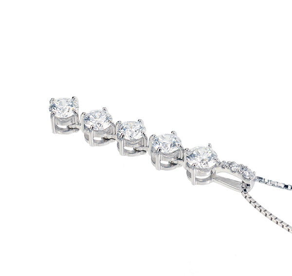 ダイヤモンド PTネックレス(計1.0カラット/Dカラー/SI2UP/EXCELLENT/4月誕生石)《JPDD1060》