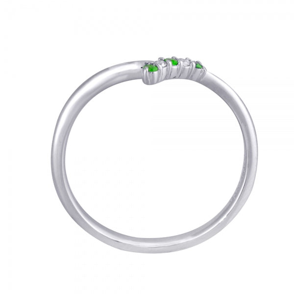 デマントイドガーネット/ダイヤモンド PTリング(1月誕生石)《WRGU3300》