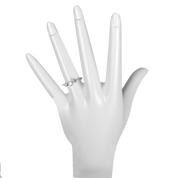 ダイヤモンド プラチナリング(計0.5カラット/Dカラー/SI2UP/EXCELLENT/4月誕生石)《JRGD1057》