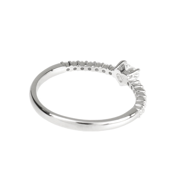 ダイヤモンド プラチナリング(0.2カラット/FカラーUP/SI2UP/ハート/一粒/4月誕生石)《WRGD3173》