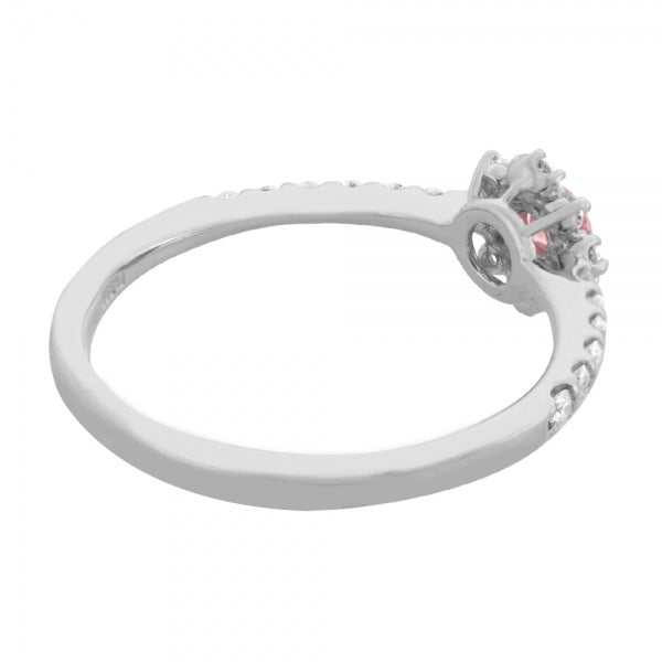 ピンクダイヤモンド/ダイヤモンド プラチナリング(0.1カラットFancy Pink/4月誕生石)《WRGD4052》