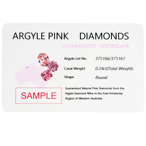 ピンクダイヤモンド/ダイヤモンド プラチナネックレス(アーガイル/グラデーション/デコルテ/4月誕生石/アーガイルカード付き)《JPDD1781》