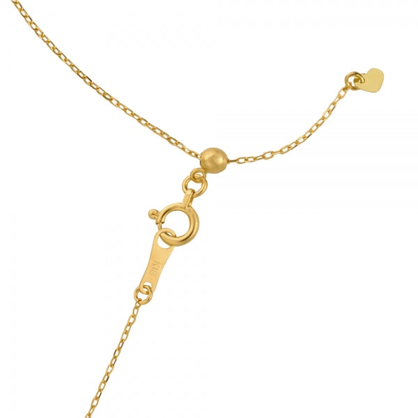 ダイヤモンド K18ネックレス(計0.47カラット/テーパーバケット/フラワーモチーフ/4月誕生石)《WPDD3914》