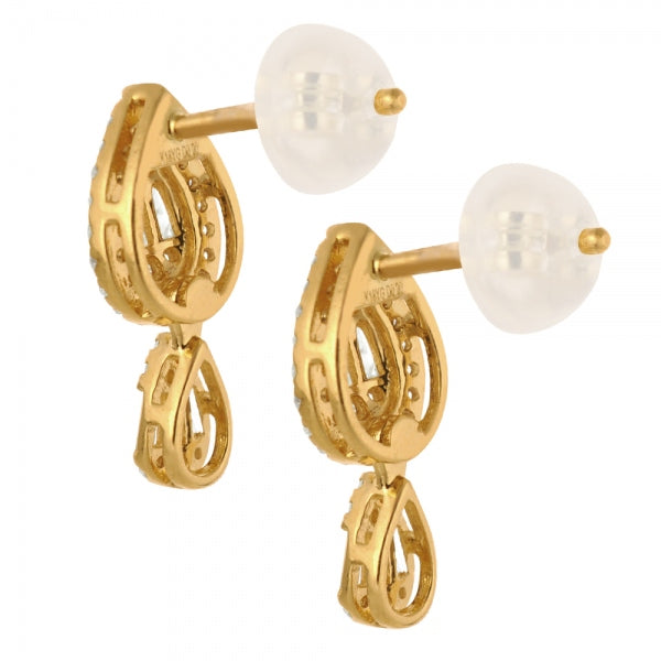 ダイヤモンド K18ピアス(計0.4カラット/テーパーバケット/スタッド/4月誕生石)《WEPD3908》