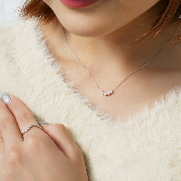 ダイヤモンド プラチナリング(計0.22カラット/H&C/ライン/4月誕生石)《WRGD3614》