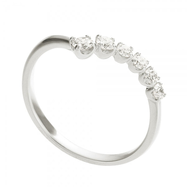 ダイヤモンド プラチナリング(計0.24カラット/H&C/ライン/4月誕生石)《WRGD3613》