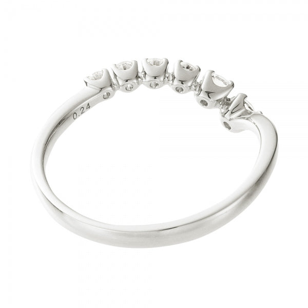 ダイヤモンド プラチナリング(計0.24カラット/H&C/ライン/4月誕生石)《WRGD3613》