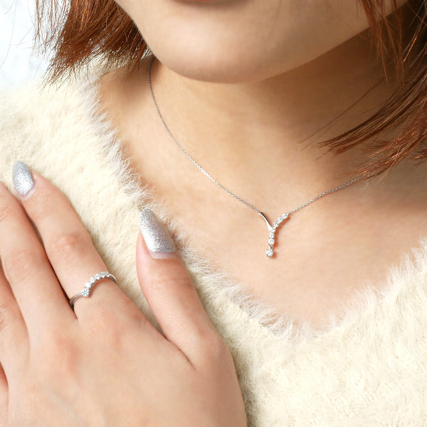 ダイヤモンド プラチナリング(計0.24カラット/H&C/ライン/4月誕生石)《WRGD3613》