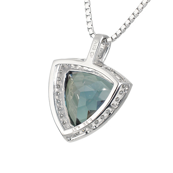 アレキサンドライト/ダイヤモンド プラチナネックレス(クレサンベール/40周年/トリリアント/6月誕生石)《WPDA2704》