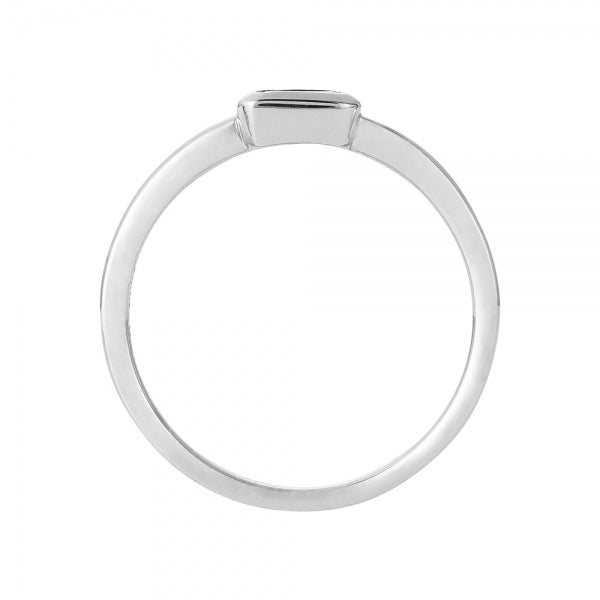 ダイヤモンド プラチナリング(0.3カラット/Dカラー/VVS1/エメラルドカット/一粒/フクリン/4月誕生石/GIAグレーディングレポート付き)《JRGD1407》