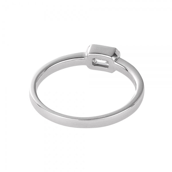 ダイヤモンド プラチナリング(0.3カラット/Dカラー/VVS1/エメラルドカット/一粒/フクリン/4月誕生石/GIAグレーディングレポート付き)《JRGD1407》