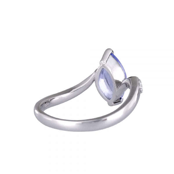 タンザナイト/ダイヤモンド PTリング(マーキス/12月誕生石)《WRGN3337》