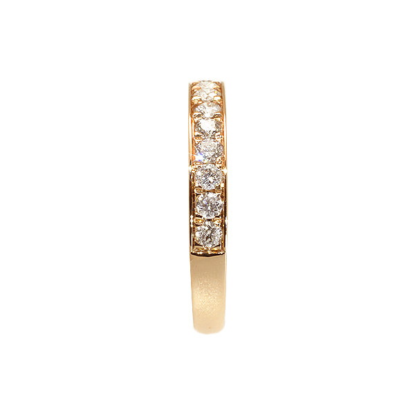 ダイヤモンド K18リング(計0.5カラット/ハーフエタニティ/4月誕生石)《BRGD9868W》