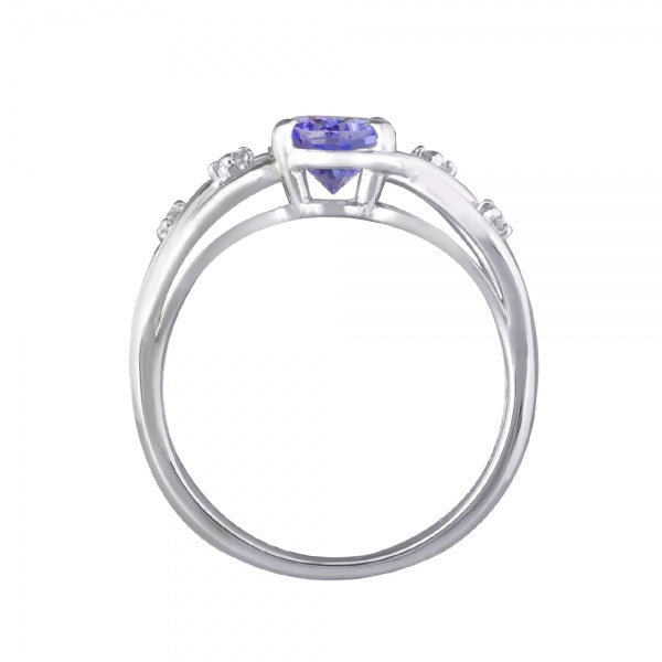 タンザナイト/ダイヤモンド PTリング(オーバル/12月誕生石)《WRGN3351》