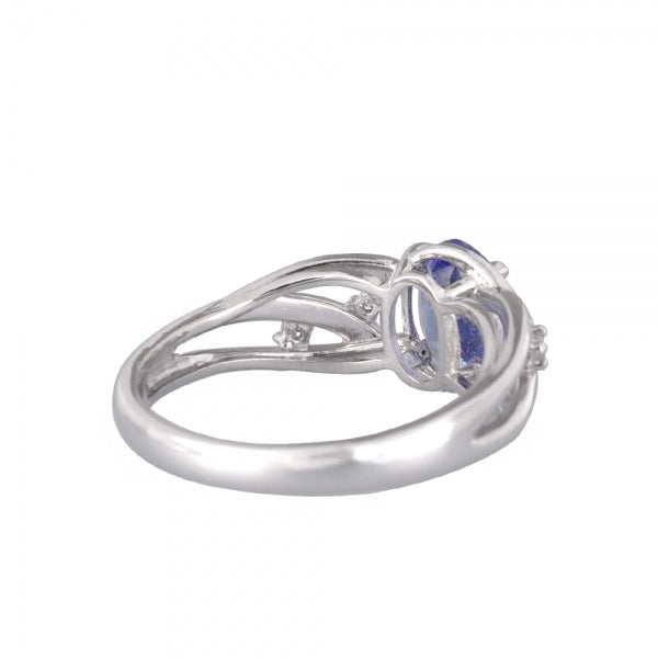 タンザナイト/ダイヤモンド PTリング(オーバル/12月誕生石)《WRGN3351》