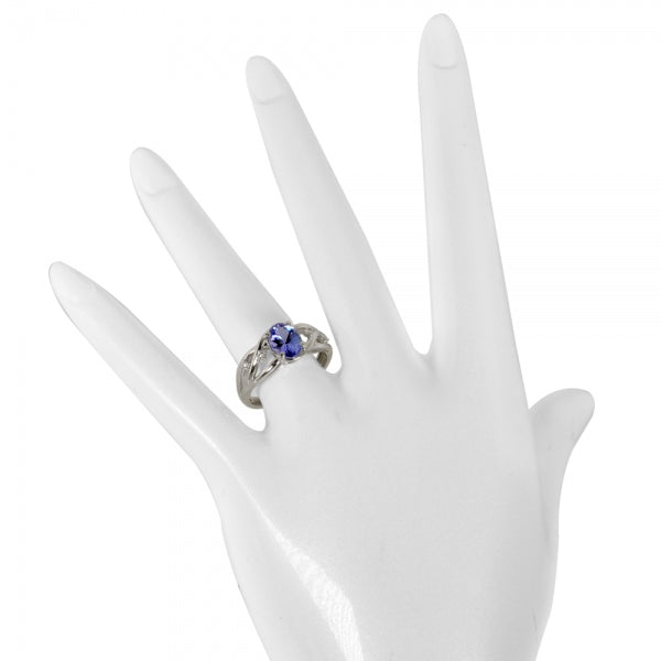 タンザナイト/ダイヤモンド PTリング(オーバル/12月誕生石)《WRGN3351》