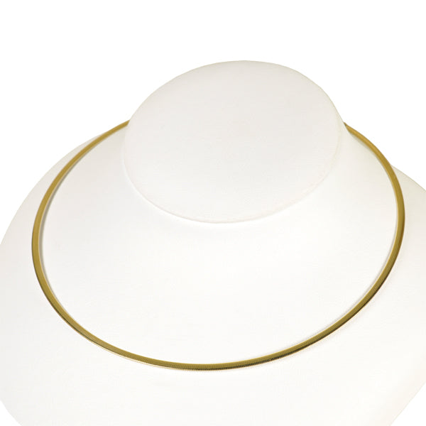 K18ネックレス(オメガ/幅2.5mm/マルチカラー/リバーシブル)《WNKY3749》