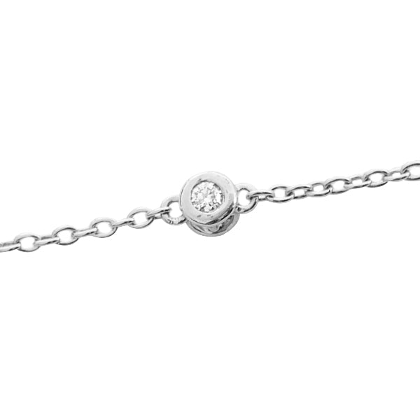 ダイヤモンド K18ネックレス(計0.35カラット/ステーション/リバーシブル/4月誕生石)《JNKD1292》