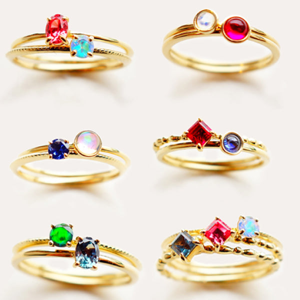 アメシスト K18リング(パレット/ミル打ち/2月誕生石)《WRGN2999》