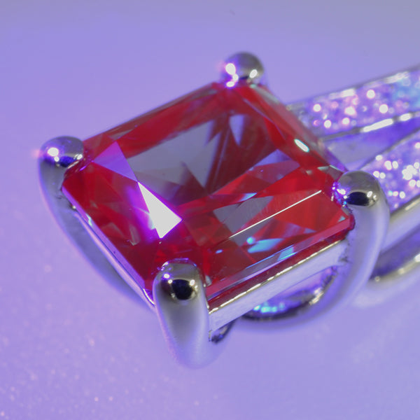 アレキサンドライト/ダイヤモンド プラチナネックレス(クレサンベール/プリンセスエメラルド/6月誕生石)《BPDA7651》