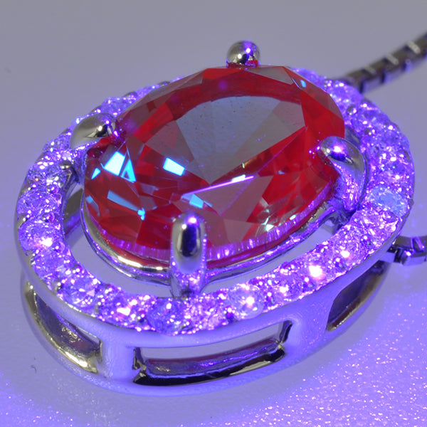 アレキサンドライト/ダイヤモンド プラチナネックレス(クレサンベール/6月誕生石)《WPDA1001》