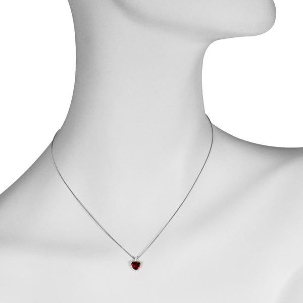 ルビー/ダイヤモンド プラチナネックレス(クレサンベール/トリリアント/7月誕生石)《WPDR3197》