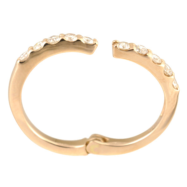 ダイヤモンド K18リング(計0.5カラット/フリーサイズ/4月誕生石)《WRGD3125》