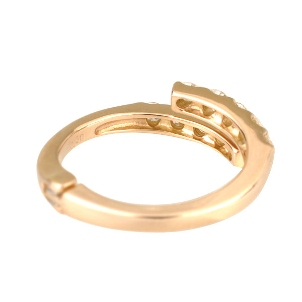 ダイヤモンド K18リング(計0.5カラット/フリーサイズ/4月誕生石)《WRGD3125》