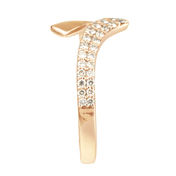 ダイヤモンド K18リング(計0.3カラット/フリーサイズ/4月誕生石)《WRGD3119》