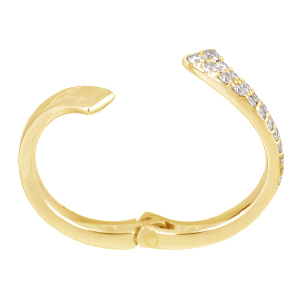 ダイヤモンド K18リング(計0.3カラット/フリーサイズ/4月誕生石)《WRGD3118》