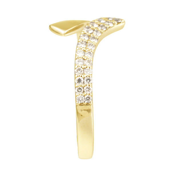 ダイヤモンド K18リング(計0.3カラット/フリーサイズ/4月誕生石)《WRGD3118》