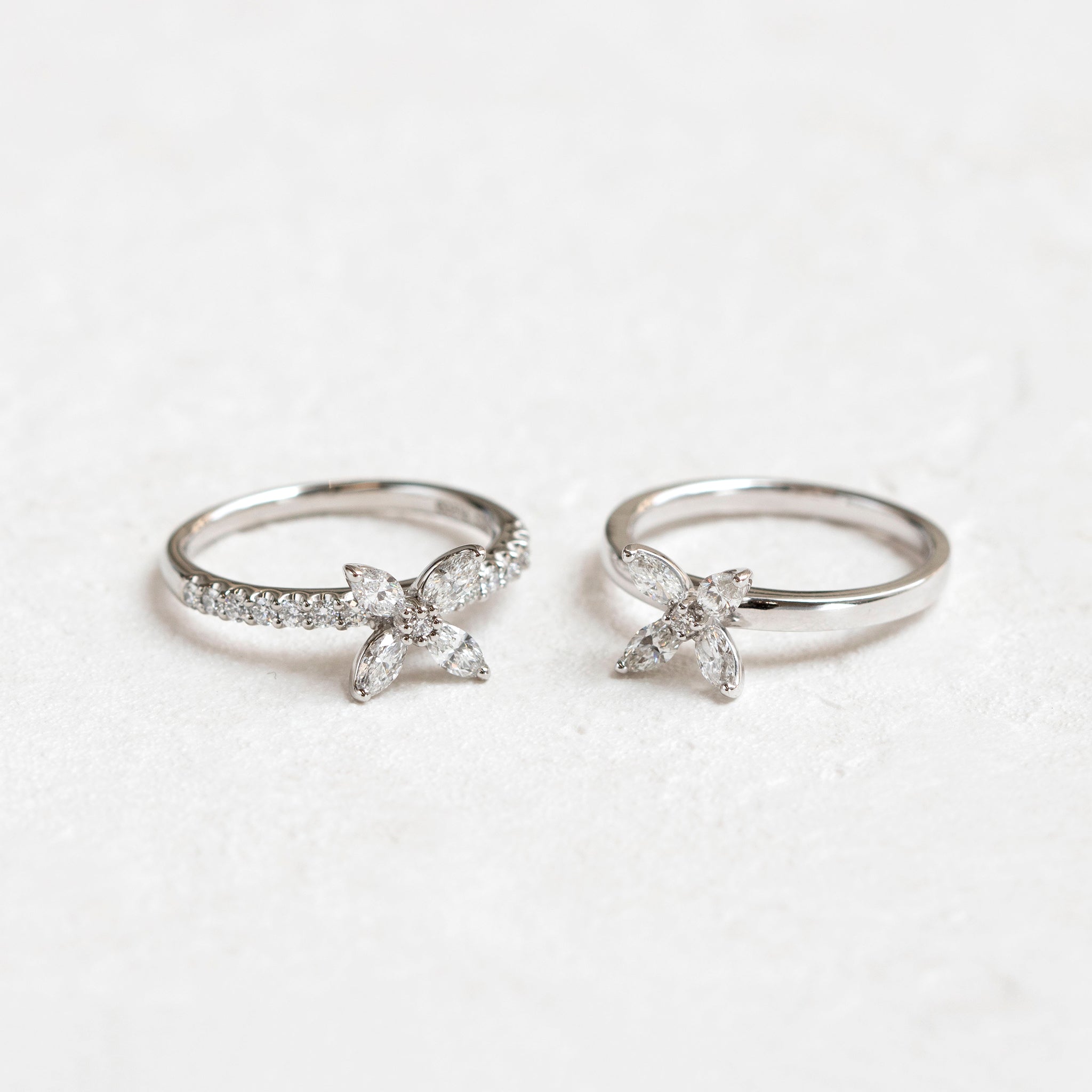 ダイヤモンド プラチナリング(4月誕生石/鑑別書付き)《14DB0103》