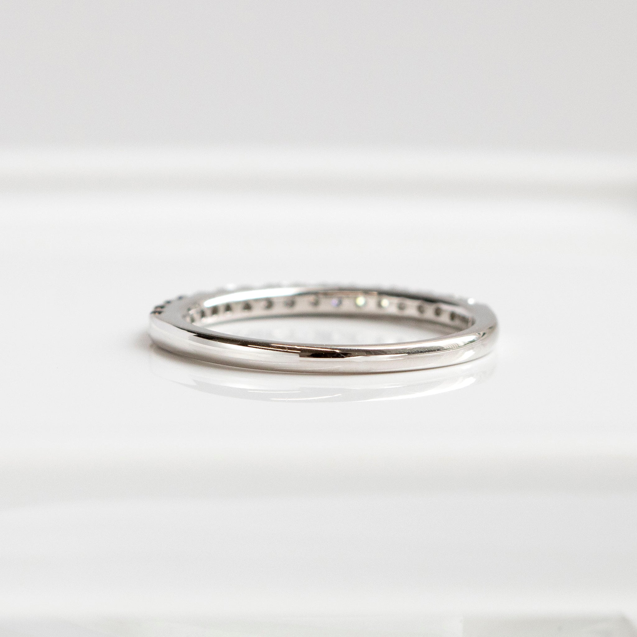 ダイヤモンド プラチナリング(計0.28カラット/ハーフエタニティ/4月誕生石)《14DB0121》