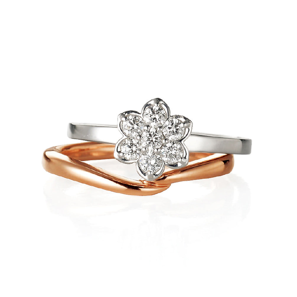 K18リング(ピンクゴールド)《14DB0743》