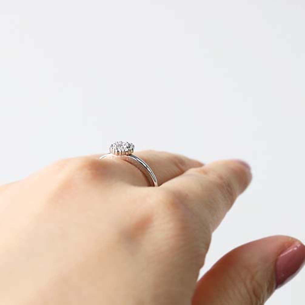 ダイヤモンド プラチナリング(4月誕生石)《14DB0801》