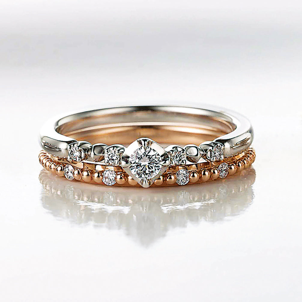 ダイヤモンド プラチナリング(4月誕生石)《14DB0804》