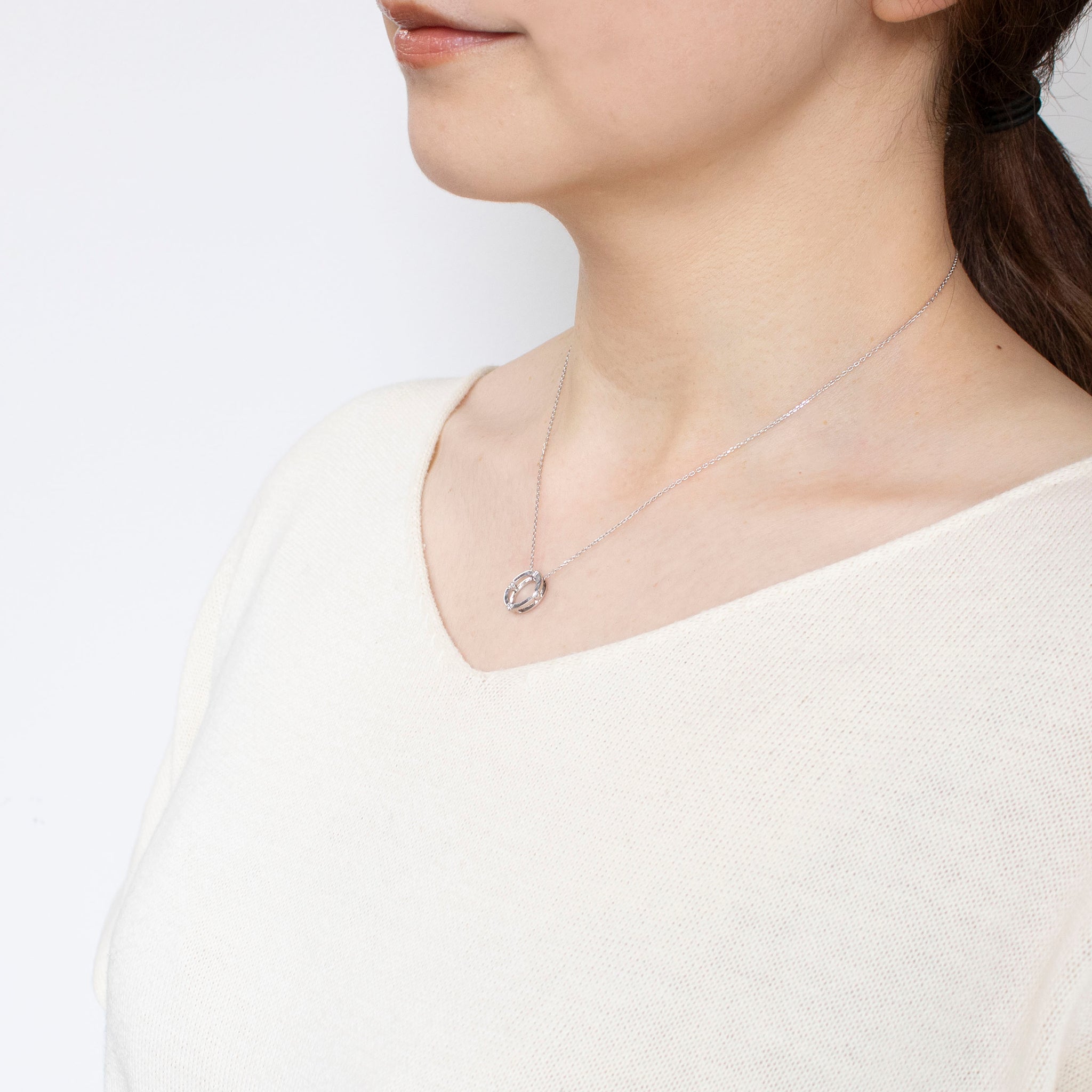 ダイヤモンド プラチナペンダントトップ(4月誕生石)《14DB0828》