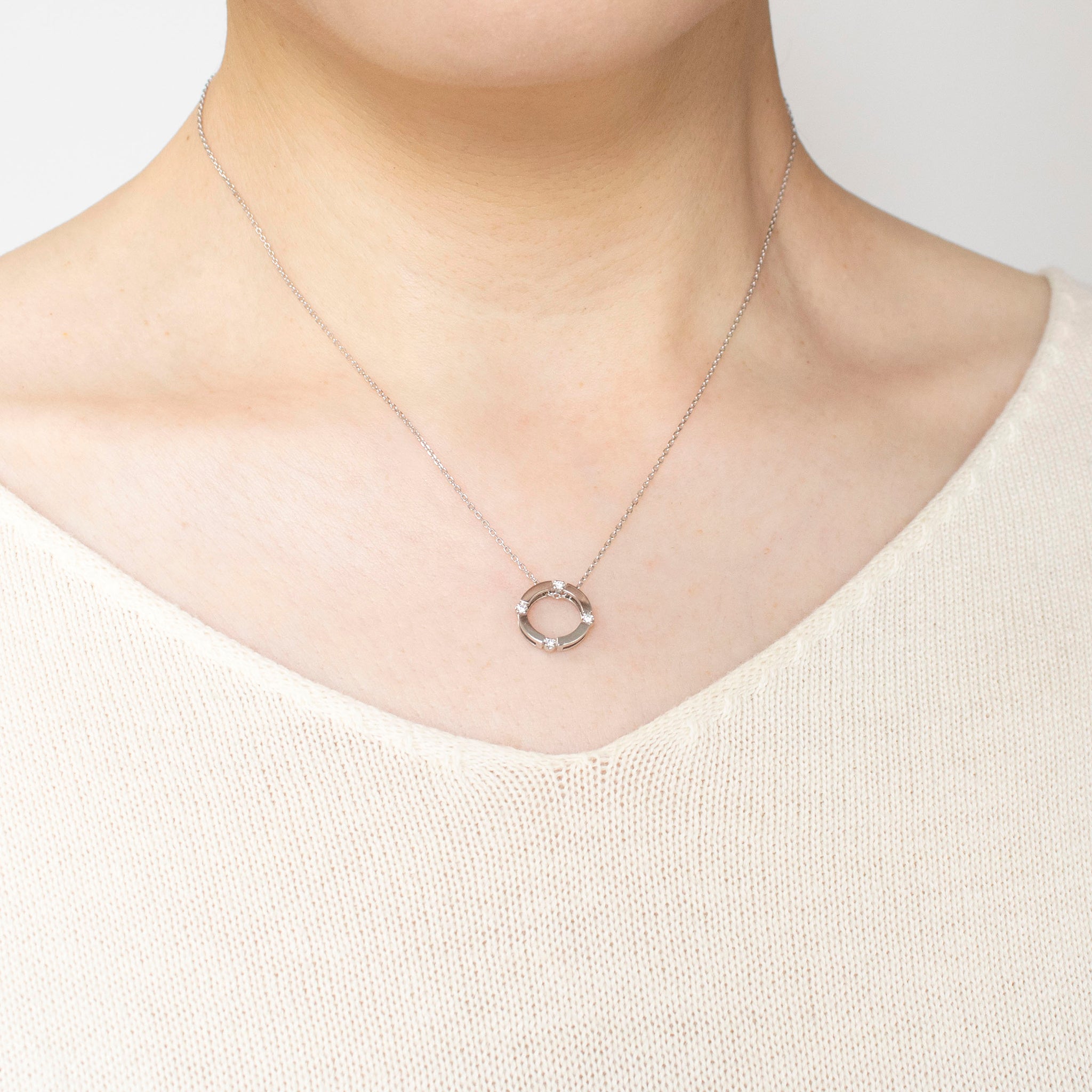 ダイヤモンド プラチナペンダントトップ(4月誕生石)《14DB0828》