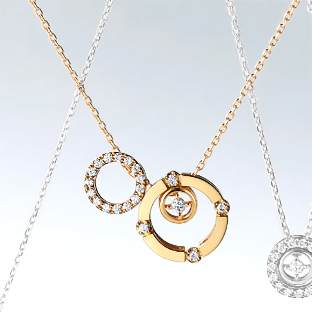 ダイヤモンド K18ペンダントトップ(イエローゴールド/4月誕生石)《14DB0829》