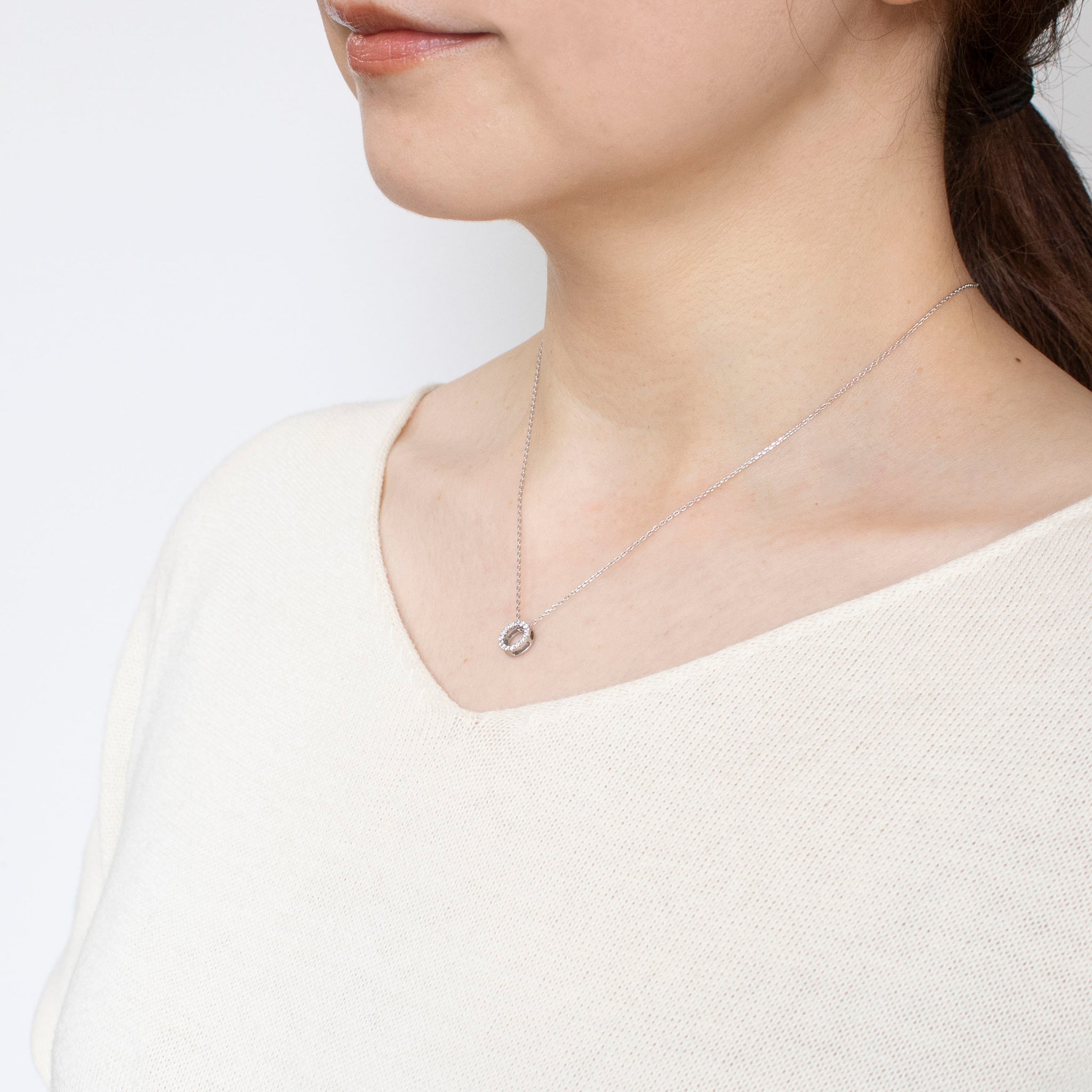 ダイヤモンド プラチナペンダントトップ(4月誕生石)《14DB0831》