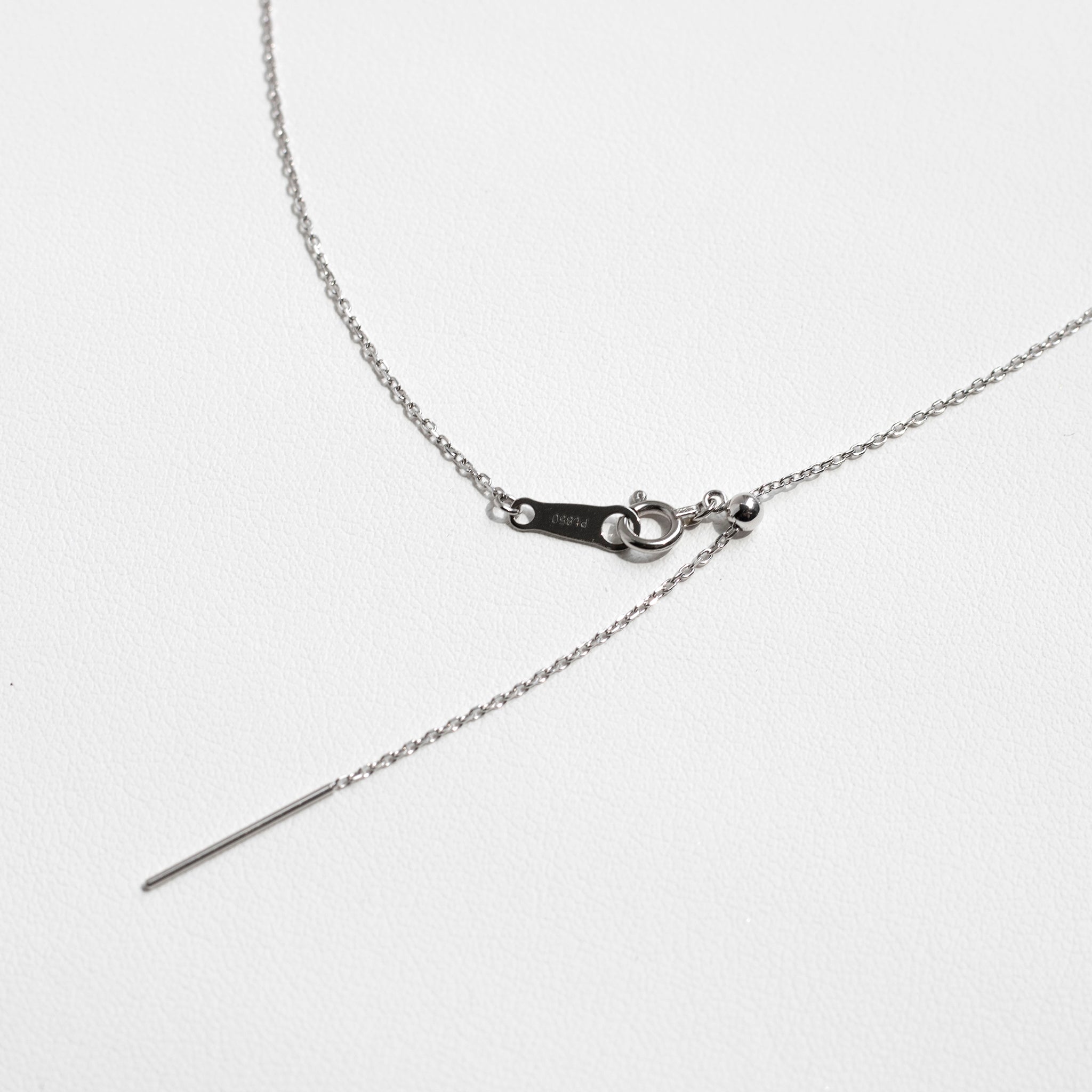 プラチナチェーン(アズキ/幅0.9mm/スライドピン式/45cm/フリーアジャスター)《14DB0837》