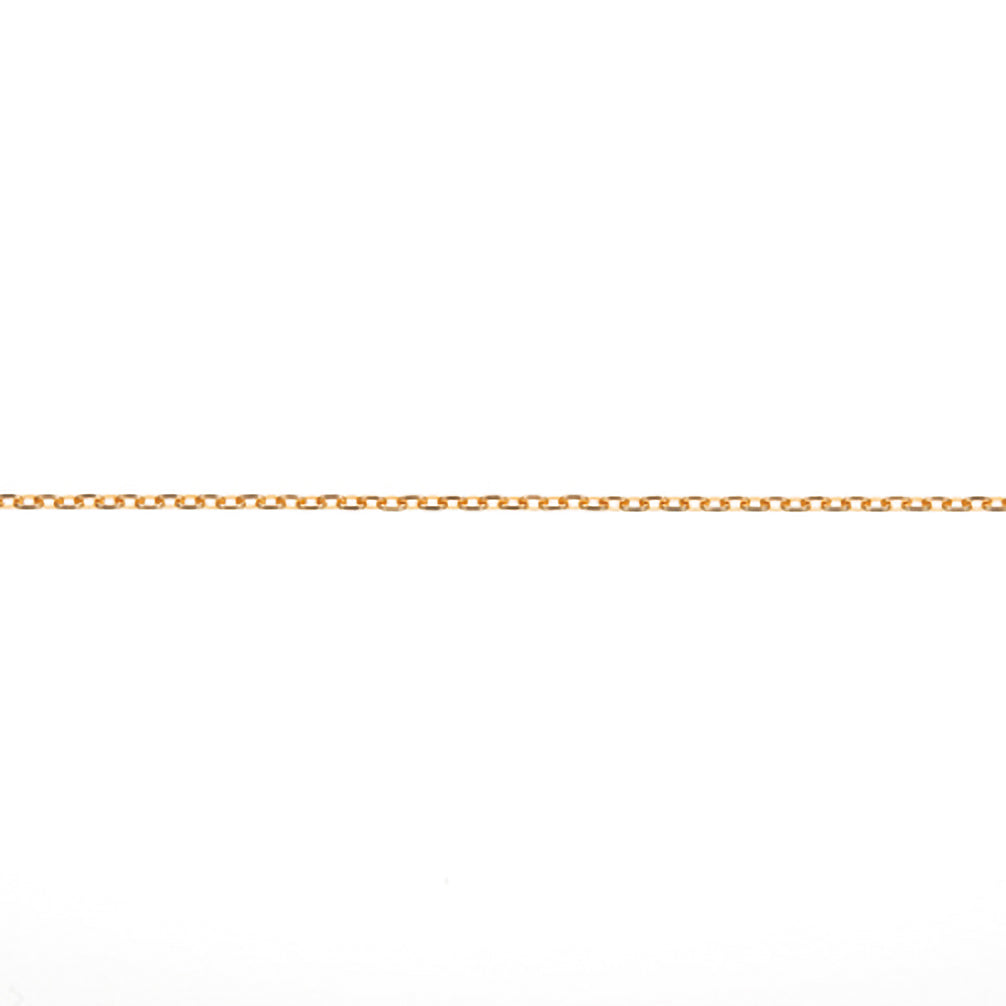 K18チェーン(イエローゴールド/アズキ/幅0.9mm/スライドピン式/45cm/フリーアジャスター)《14DB0838》