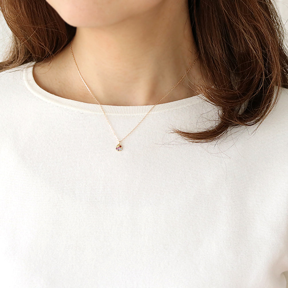 マルチカラー K18ネックレス《14T10368》