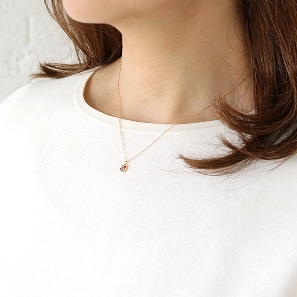 マルチカラー K18ネックレス《14T10368》