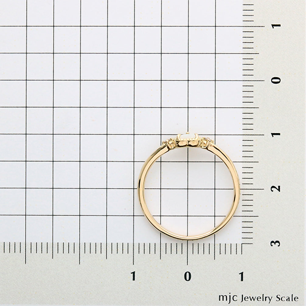 オパール K18リング(10月誕生石)《14T10401》