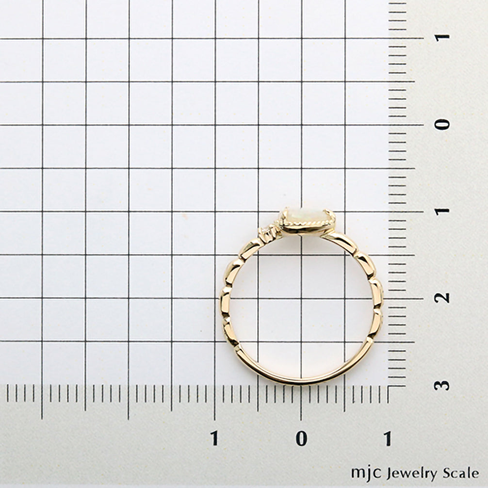 オパール K18リング(10月誕生石)《14T10402》