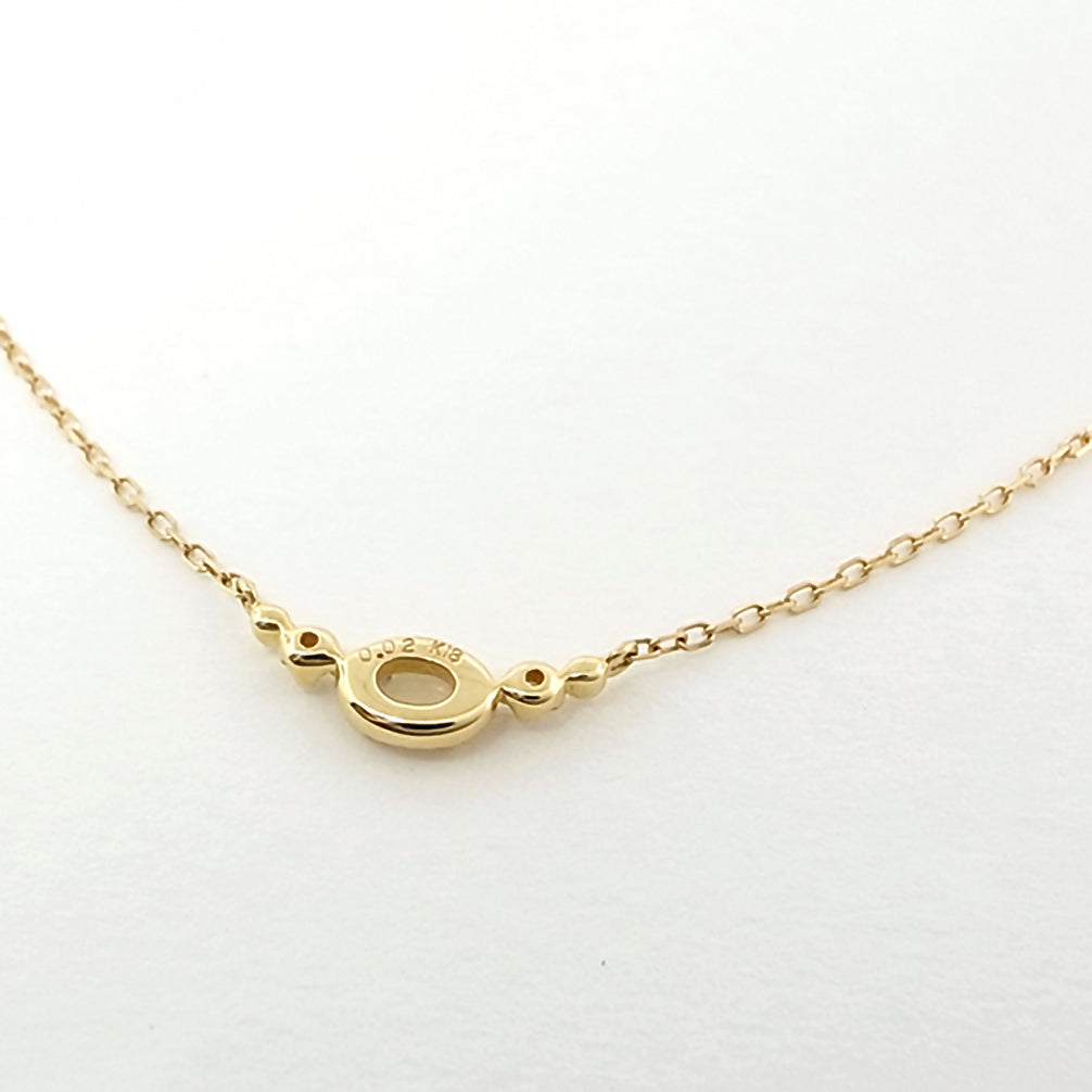 オパール K18ネックレス(10月誕生石)《14T10403》