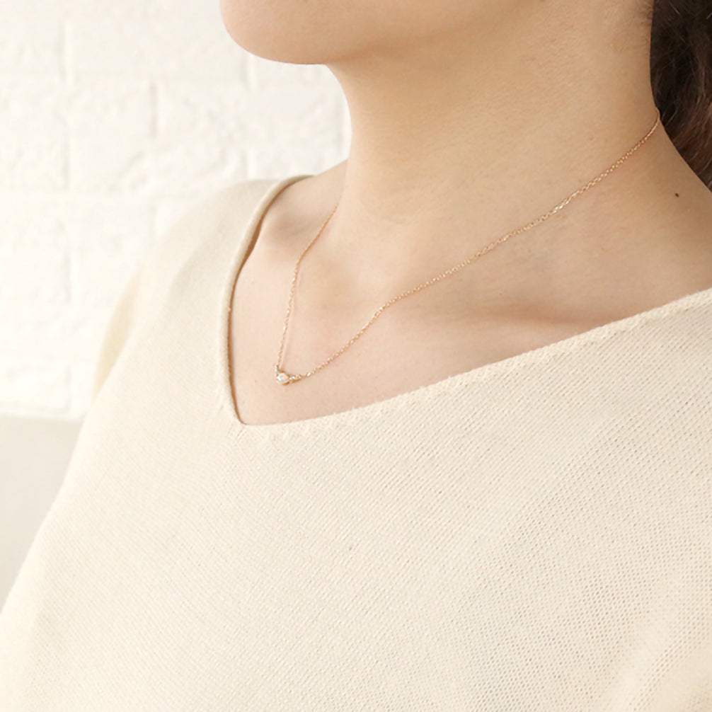 オパール K18ネックレス(10月誕生石)《14T10403》