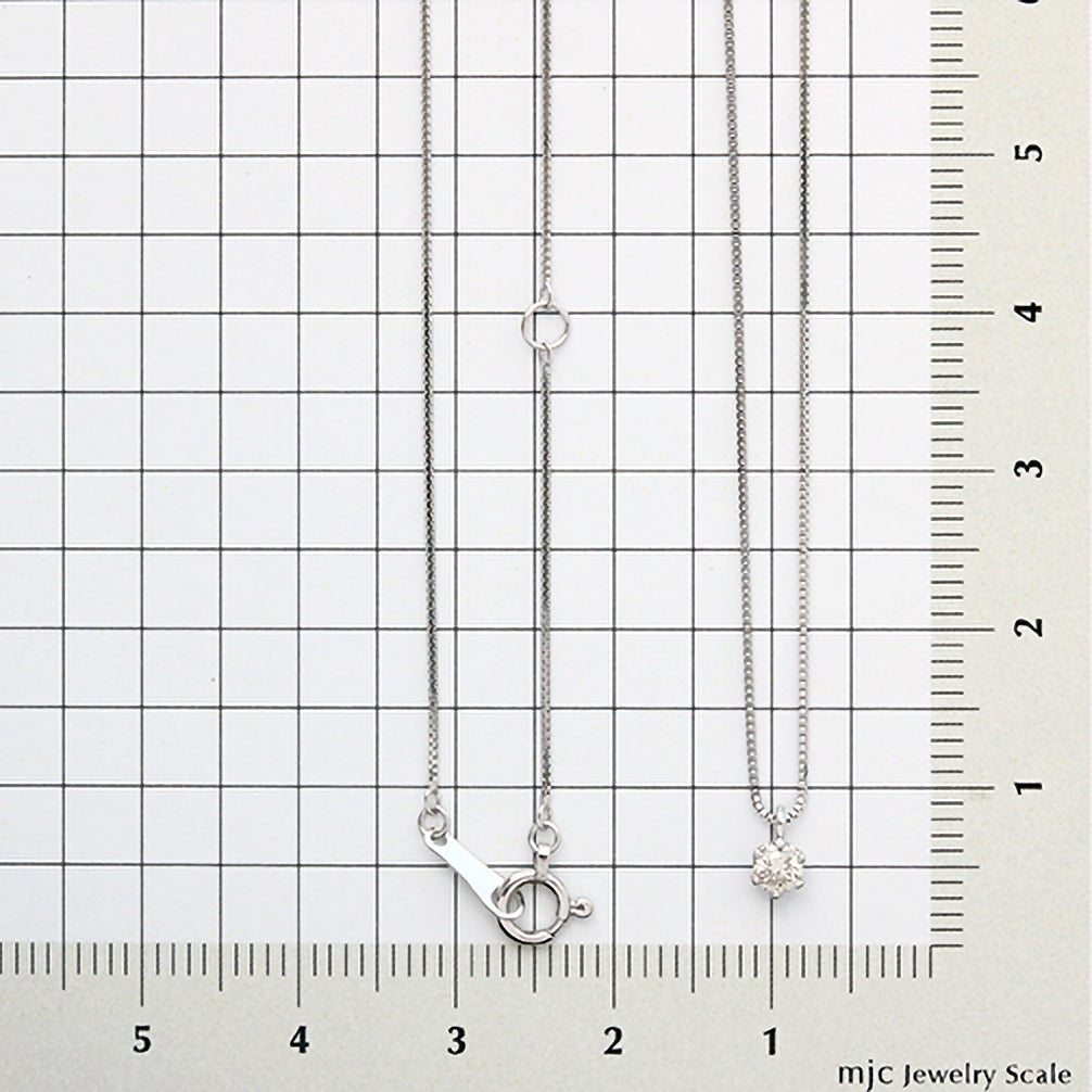 ダイヤモンド K18ネックレス(4月誕生石)《15T10178》