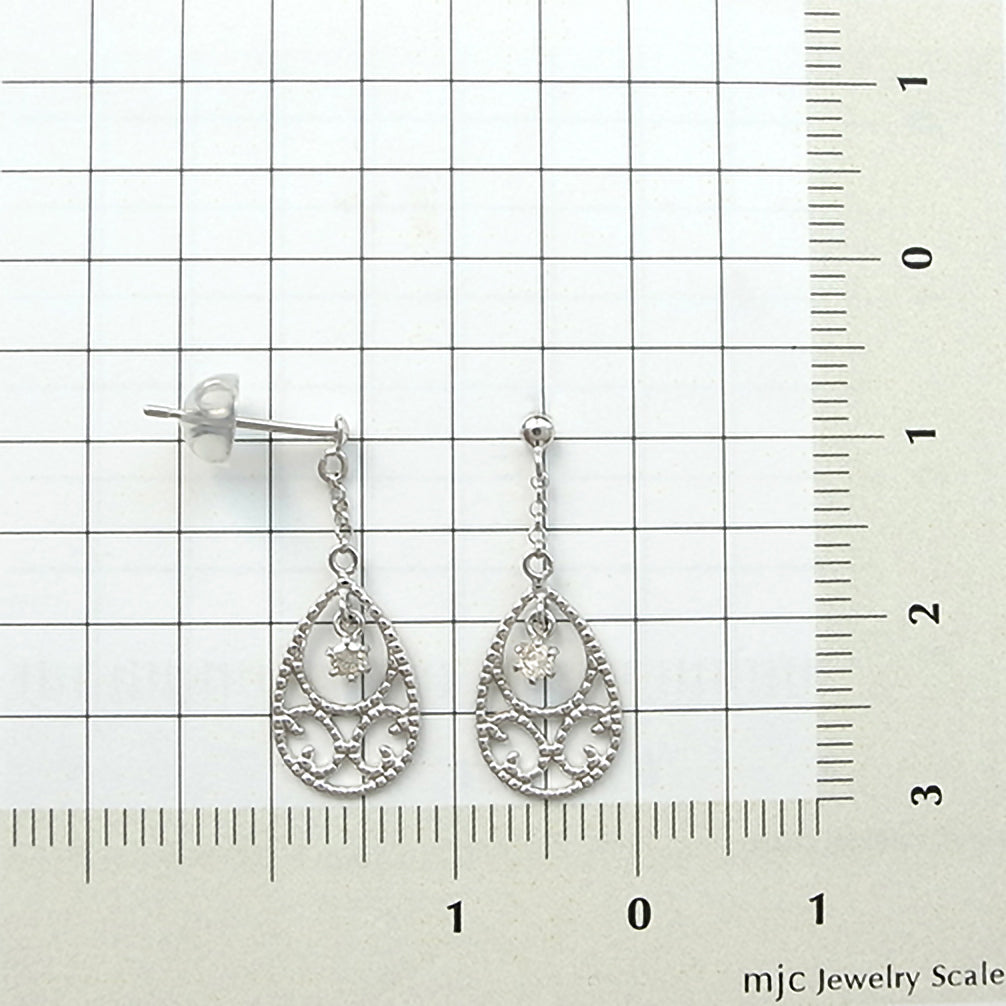 ダイヤモンド K14ピアス(4月誕生石)《16T10171》